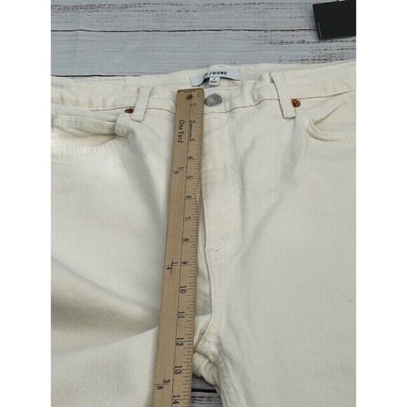 NWT Re/Done Womens Jeans Originals 70's Straight Leg Denim Vintage White Size 31 - Picture 9 of 10